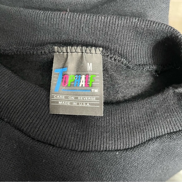 Vintage 1980s Harley Davidson Crewneck Sweatshirt Tophalf Made in USA - Picture 6 of 7